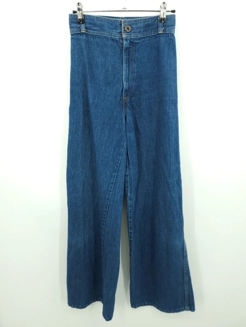 VTG 1970s Levi's Wide Leg High Rise Jeans 25 Blue